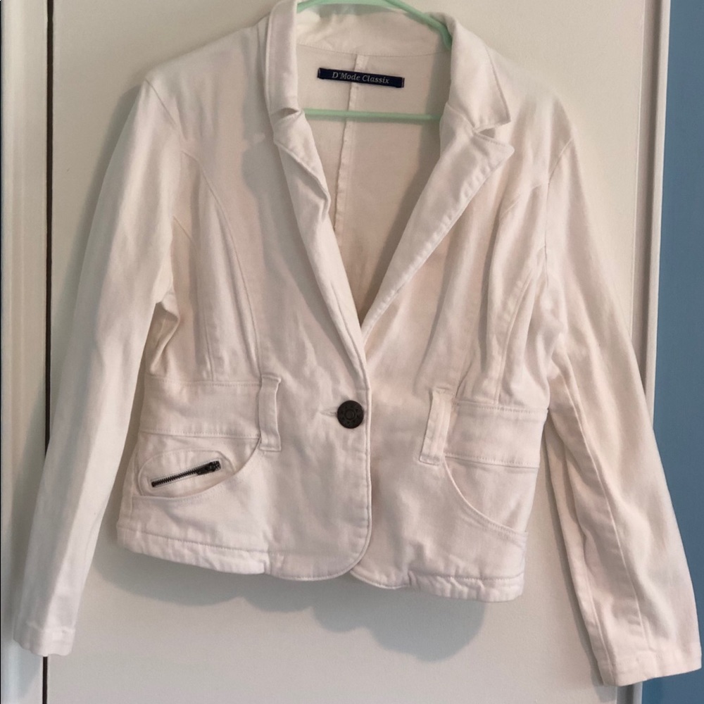 White Jean Jacket